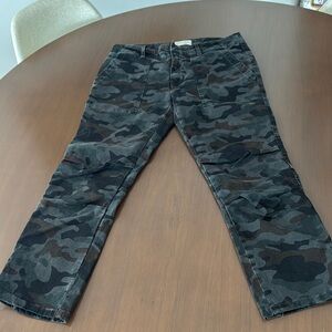 Nili Lotan Camouflage Cargo Pants